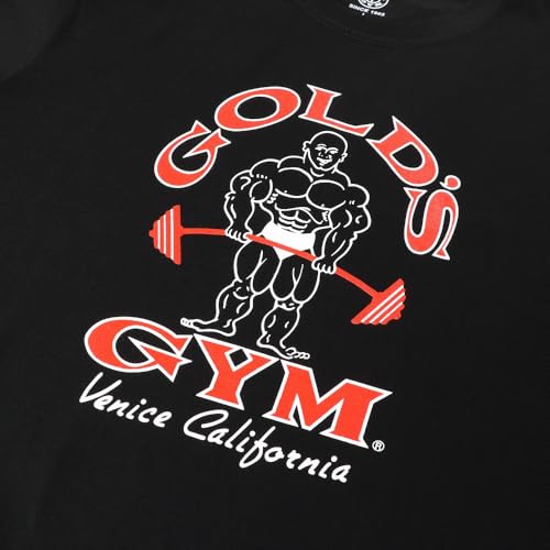 Базовая футболка GOLD'S GYM Venice California (G5170 Венеция Калифорния) Черный/XL, для тренировок и зала