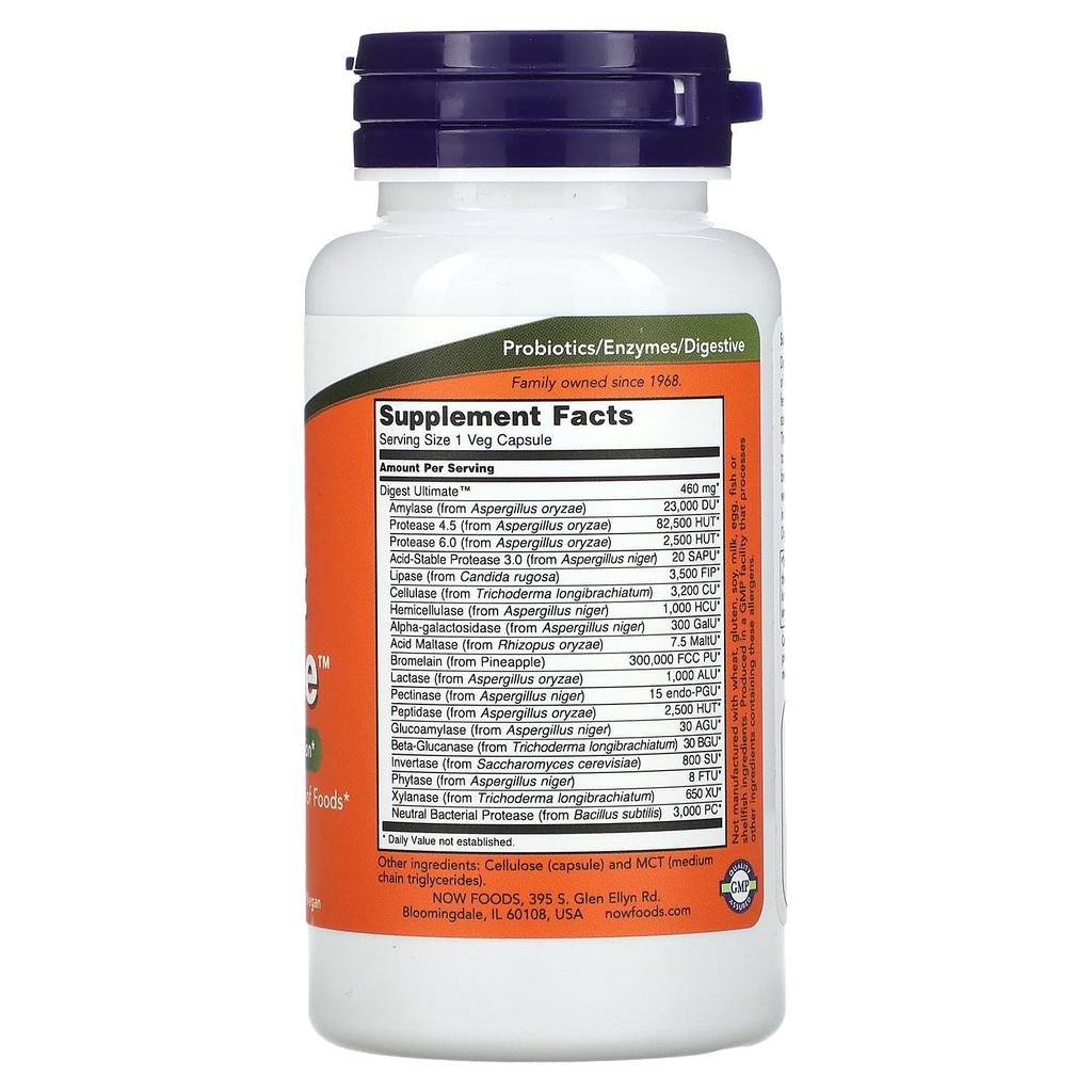 Now Foods Digest Ultimate, 60 вегетарианских капсул