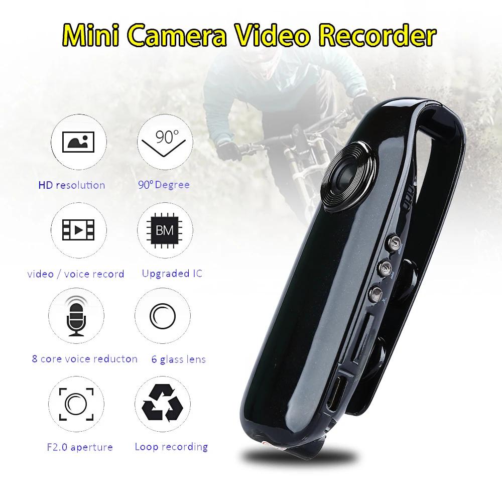Mini Camera Video Audio Recording Cycling Video Recorder Motion Activate Portable Pocket Body Cams Loop Recording Mini Camcorder