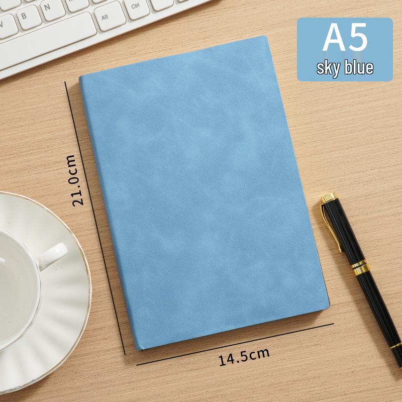 Personalized A5 Soft Leather Notebook Gift Set - Elegant Business Diary with Buckle