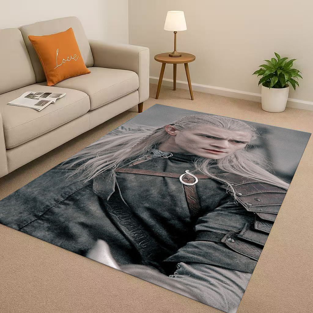 Classic L-Lord of The Rings H-Hobbit Gandalf Legolas Living Room Non-Slip Area Rug Soft Carpet for Bedroom Sofa,Home Doormat