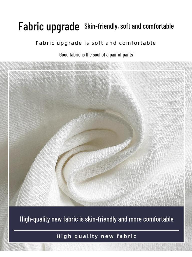 Navy Blue Textured Wide-Leg Petite Pants for Women 145cm - XS, Spring & Autumn Casual Workwear