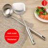 Thickened Stainless Steel Spoon Large Soup Spoon Kitchen Utensils Set Cooking Tool For Stir-fry Soup Preparation