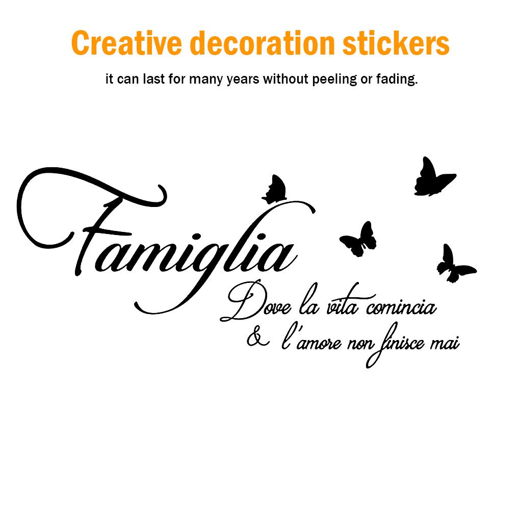 Наклейка на стену Гостиная Буква Наклейка на стену Спальня ПВХ Английские слова Декор Домашнее украшение