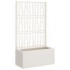 Planter with Trellis White 80 x 36 x 140 cm PP
