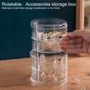 Jewelry Box Dustproof Waterproof Transparent 3/4/5 Layers Rotating Earring Necklace Organizer Daily Use