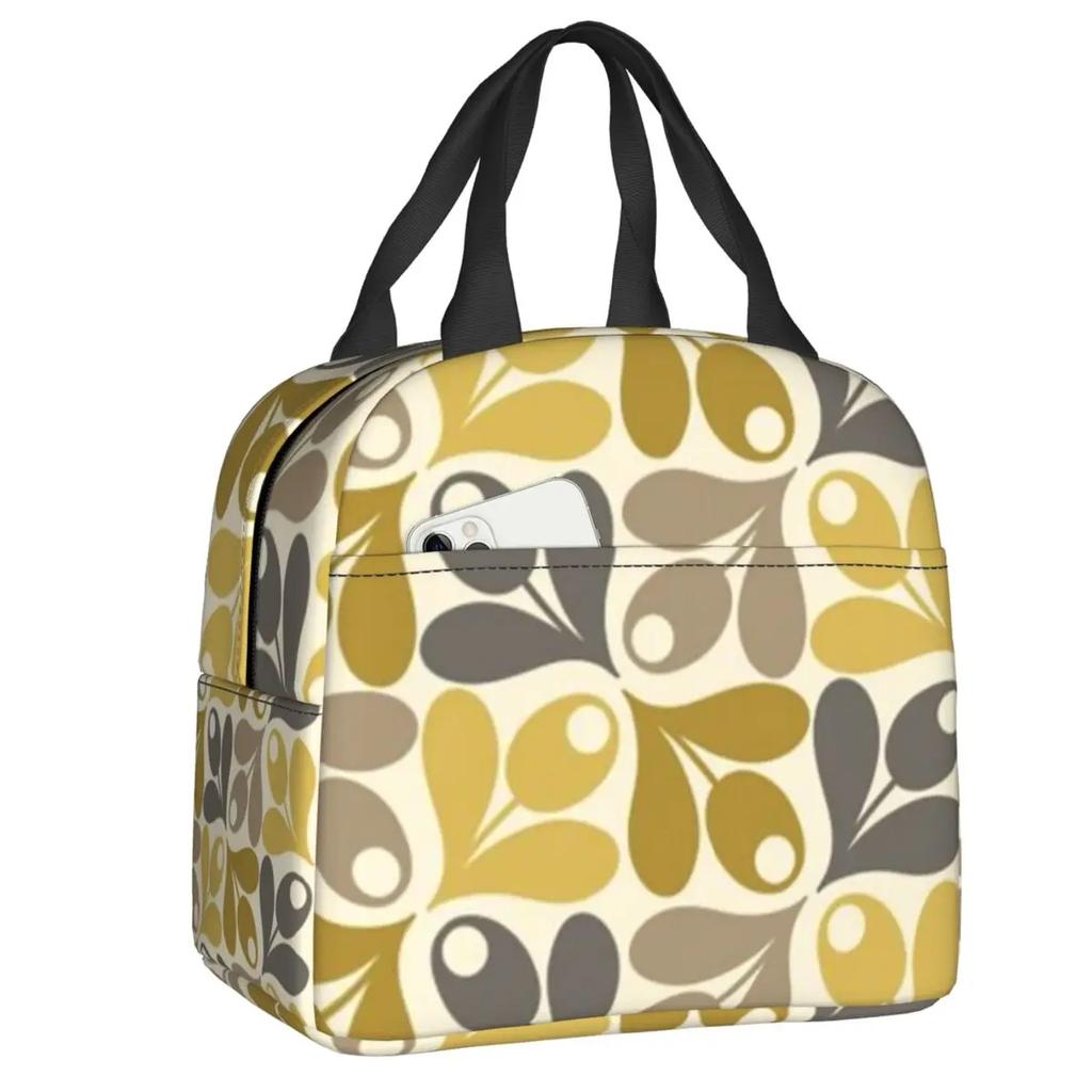 Orla Kiely Bubble Flowers Изолированная Сумка Для Обеда Для Женщин Герметичная Скандинавская Термосумка-холодильник Для Обеда Пляж Кемпинг Путешествия