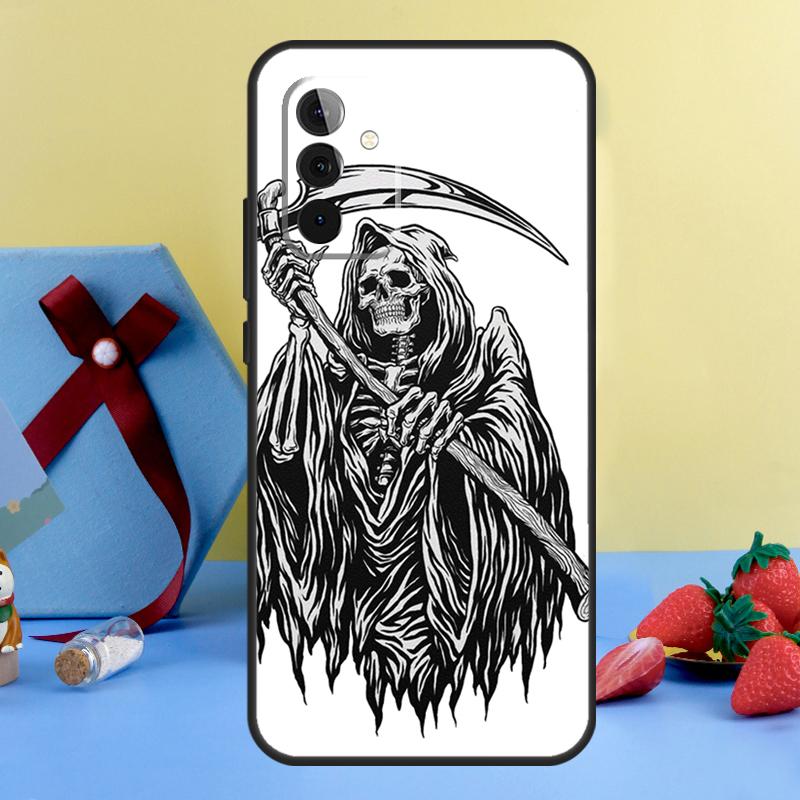 Чехол-череп Жнеца Смерти для Samsung Galaxy A13 A33 A53 A16 A17 A54 A34 A14 A15 A35 A55 A52 A12 A32 A26 A36 A56
