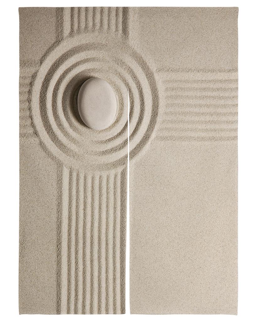 Zen Stone Bamboo Door Curta Entrance Hanging Half-Curtain Japanese Style Bedroom Partition Drapes Kitchen Doorway Curta