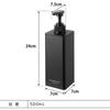 Диспенсер Yamazaki Tower с вместительным дозатором для моющего средства для тела и мыла, с возможностью пополнения, и 1543 Шампунь, Кондиционер, (Набор 3) Бутылки, Черные,
