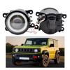 Для Jimny 2018- JB43 Светодиодная передняя противотуманная фара Ангельский глаз Дневной ходовой огонь Белая линза Автозапчасти