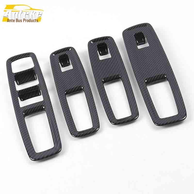 GS3 Glass Switch Sequins Electroplated Window Armrest Lift Button Decorative Patch Car Accessories