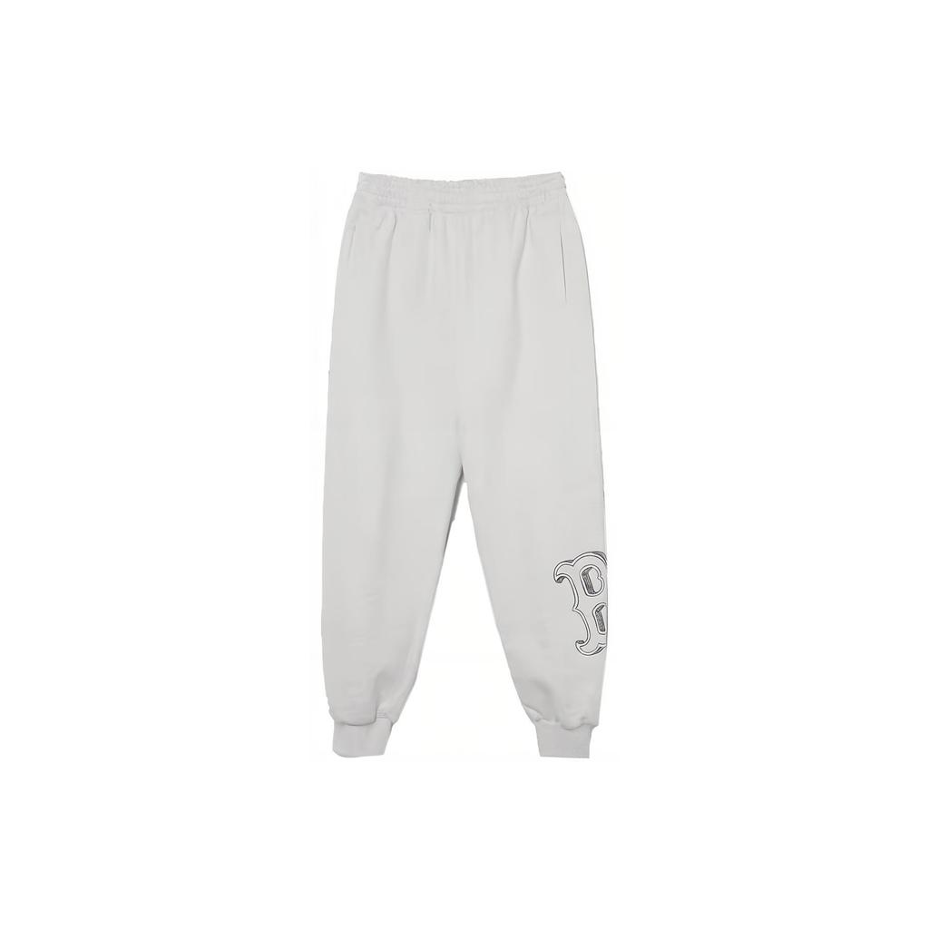 New MLB Knitted Sweatpants Unisex Light Heather Gray 3APTB0434-43MGS