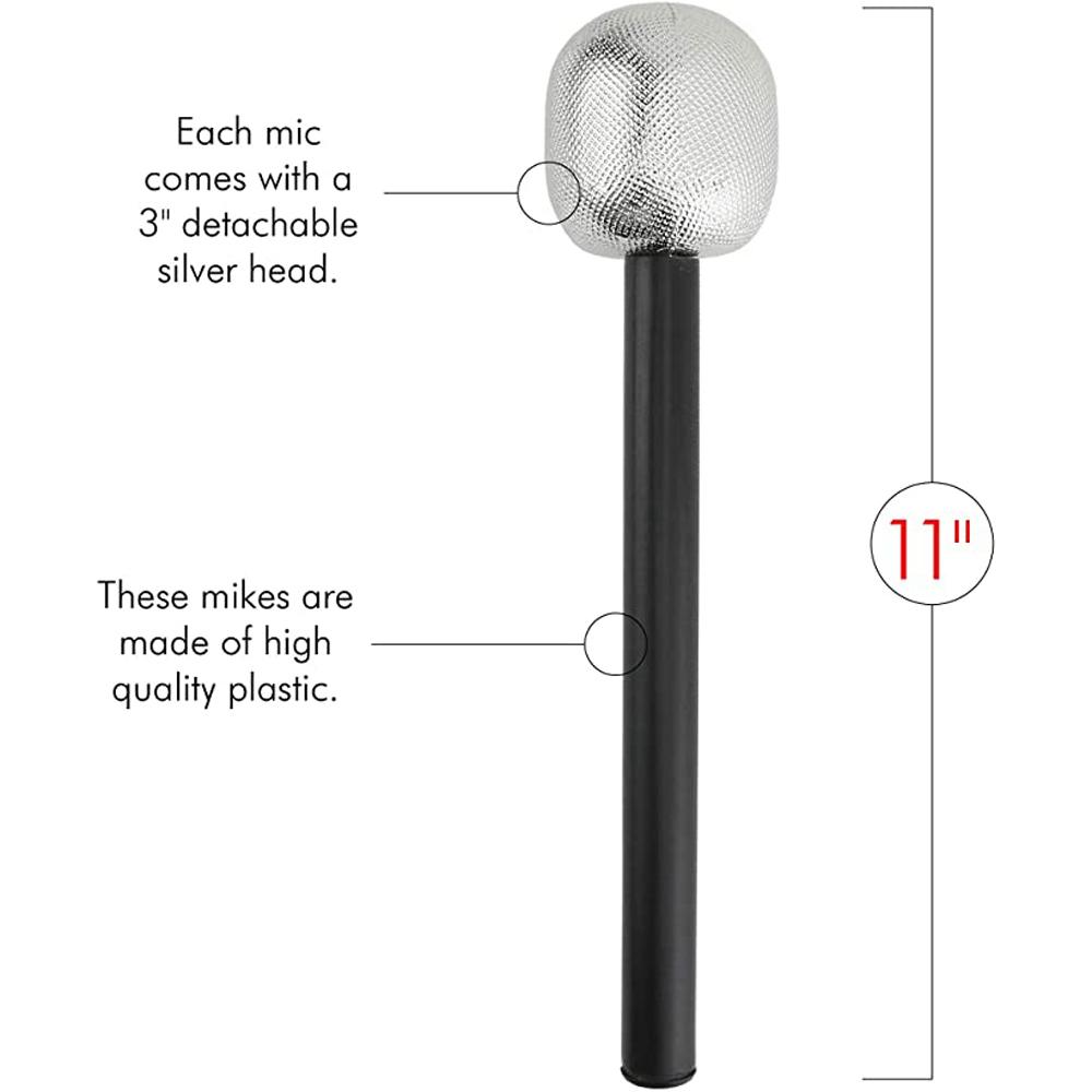 Mics Karaoke Fun Stage Mic Glitter Microphone Microphone Toy Mic Costume Prop Fake Microphone