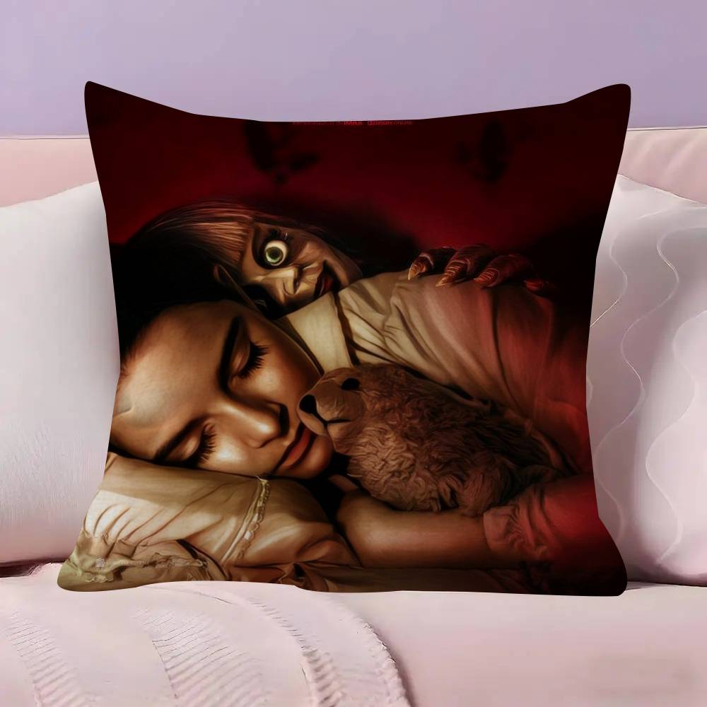 Popular A-Annabelle Horror Movie Pillow Cover Sofa Cushion Cover Home Room Decoration Children Gift