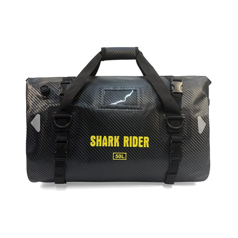 PVC Waterproof Motorcycle Tail Bag With Quick-Release Straps Camping Cycling Outdoor Adventure