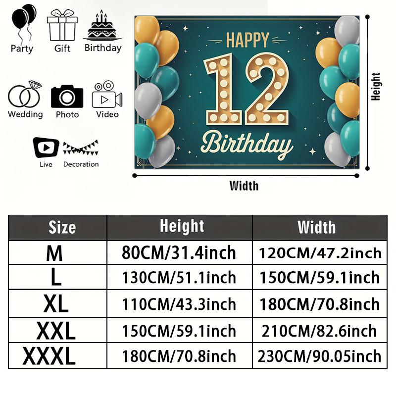 1pc Balloon Party Backdrop - Wall Hanging Decor
