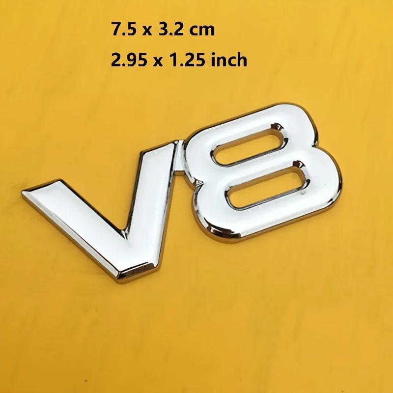 Металлическая наклейка-значок V8 на крыло Для V8 Racing Emblem Авто Для Автомобиля Мотоцикла Грузовика Внедорожника