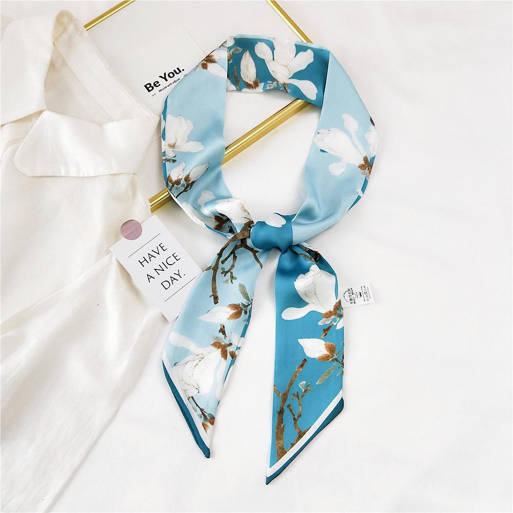 New Scarves Silk Scarves Women'S Spring And Autumn Season Long Decorative Professional Scarves Summer Thin Styles Paired With Shirts Stylish