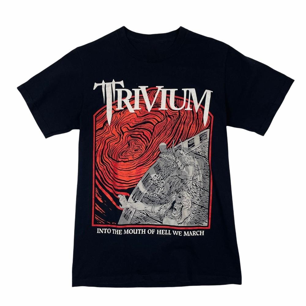 Hot Trivium Into The Mouth Of The Hvll Black Unisex Shirt Size S 2345XL Unisex T-Shirt