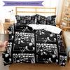 3pcs Sleeping With Sirens pattern bedding set duvet cover set includes duvet cover &pillowcases,perfect all season bedroom decoration&gift