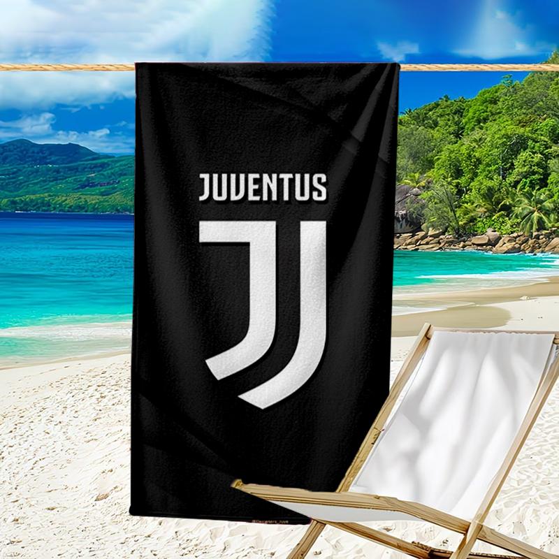 Ultra-Soft Beach Towel with Juventus Football Club Theme,Ideal for Pool - Camping, Diving - Perfect Travel Essential, Vibrant Beach Towel.