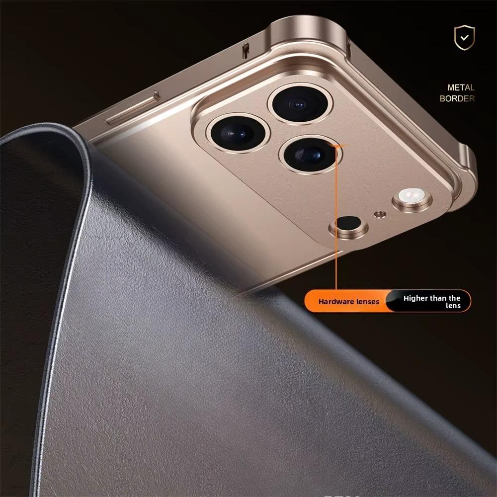 Aluminum Alloy Metal Original Colour Frame Bumper Phone Case For iPhone 17 Pro Max Camera Protection Shockproof Cover