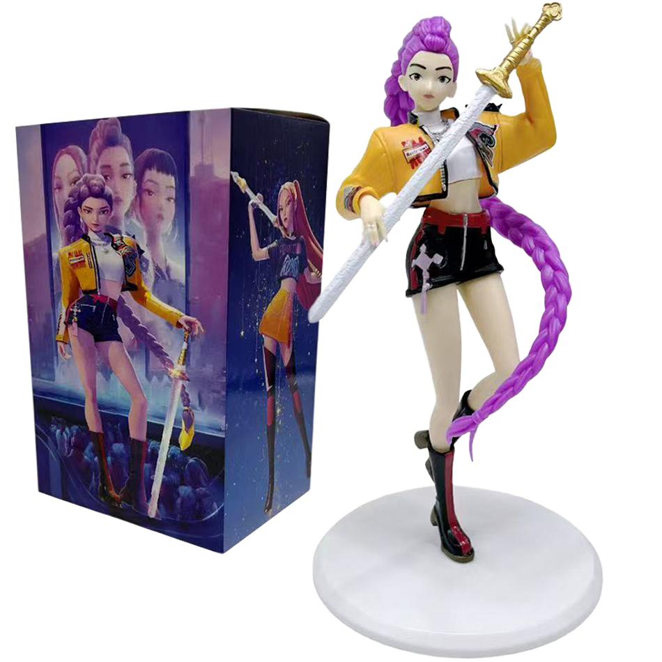 Новый Аниме K-pop Охотник на демонов Кукла Игрушка Руми Мира Зои Персонаж ПВХ Модель Украшение Игрушка Поклонники Подарок на день рождения
