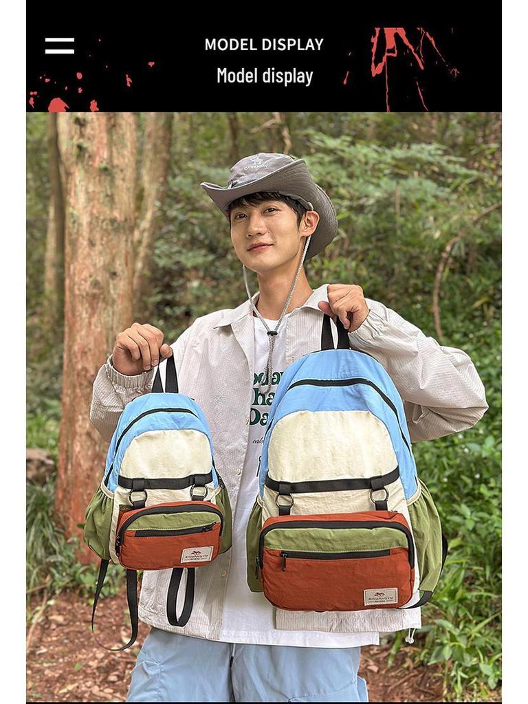 Новый легкий спортивный рюкзак Mountain Series Color Block — дышащий, складной, идеально подходит для путешествий и альпинизма.