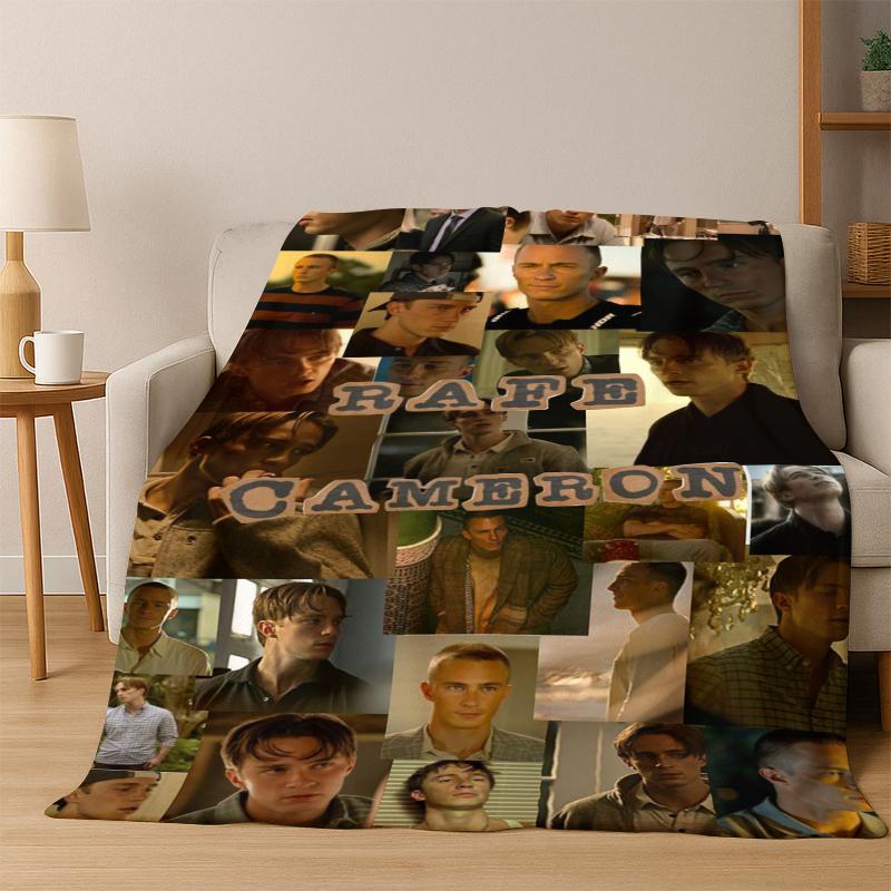 Drew Starkey Rafe Cameron Flannel Blanket Soft Warm Blanket Throw Blanket for Bedroom Living Room Bed Travel Picnic Gift kid