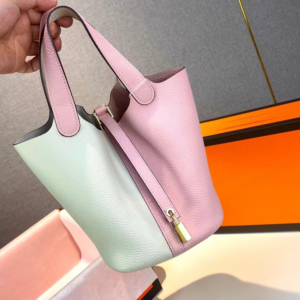 Высококачественная полуручная плетеная сумка-корзина из растительных волокон togo первый слой коровья кожа commuter bag натуральная кожа портативная сумка-ведро женская 18 см