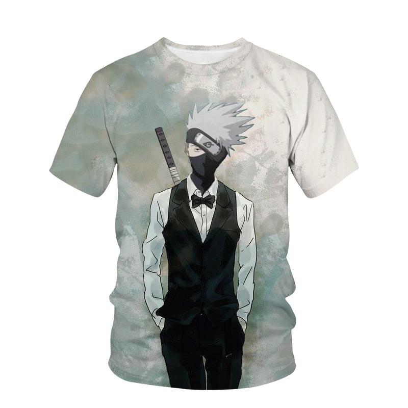 Флаг деревянный Какаши Наруто зомби анимация футболка черепаха мода косплей большая змея таблетка принт летние мальчики