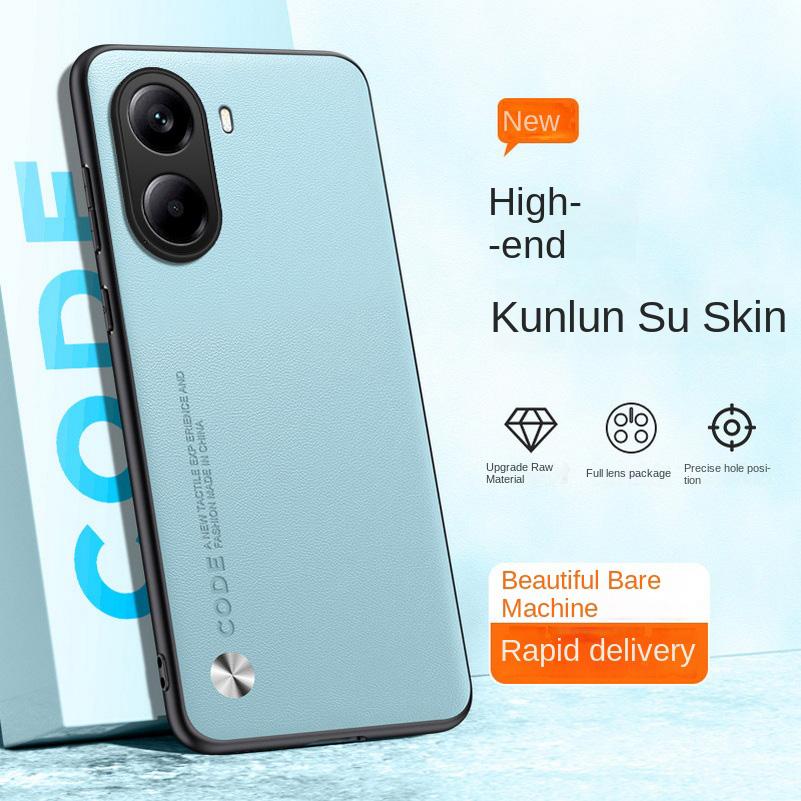 Plain Leather Case For POCO X7 Pro Poco X7 POCO F6 Pro F6 M6 4G X6 Pro F5 Pro X5 POCO C75 C65 C61 Luxury Hybrid Hard Phone Cover
