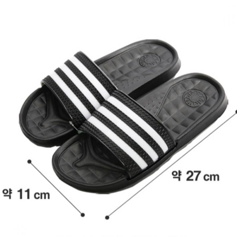 Daiso Eva Black Three Wire Slippers About 270 Mm