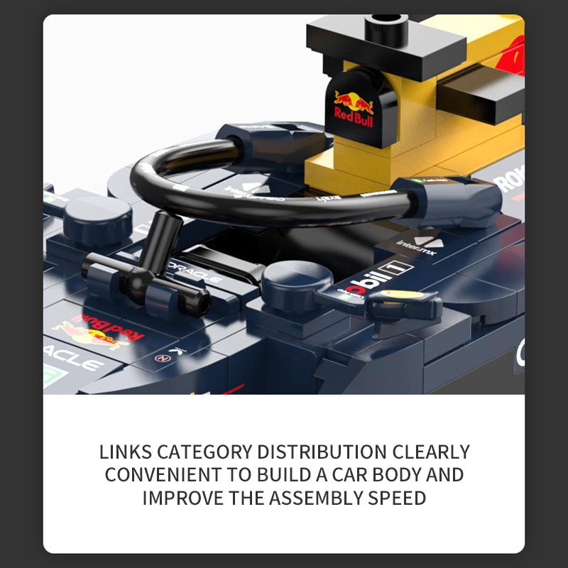 92500 1:24 статических версии гоночного автомобиля Формулы 1, строительные блоки, украшения, детские головоломки, игрушки для сборки для мальчика, парня, взрослого