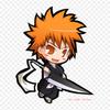 Bleach Cartoon Ichigo Kurosaki Anime Anime Lron On Patches For Clothes Bag Tshirt Heat Transfer Stickers Stripes Appliques
