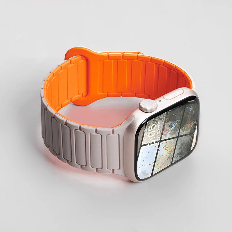 Силиконовый ремешок Jingyi для Apple Watch S7/S8/S9/S11 и iWatch10 с магнитной застежкой
