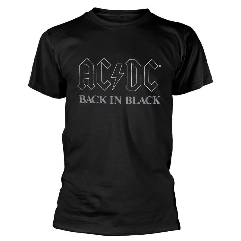 ACDC Rock Band Clothing Peripheral Pattern Printing Summer Luxury Brand Cotton Men's and Women's T-shirt Short Sleeve Oversize