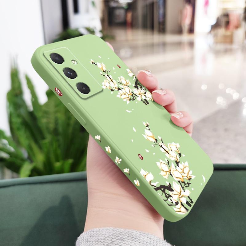 Golden Petal Flower Phone Case For Samsung Galaxy A56 A36 A26 A16 A06 A17 A07 A55 A35 A25 A15 A05 A54 A34 A24 A14 A04 4G 5G Cove