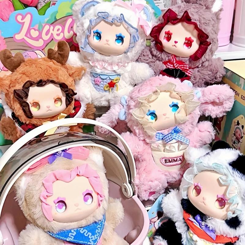 Lovely Emma Pocket Zoo Vinyl Plush Blind Box Doll Trendy Model Backpack Pendant Desktop Decor Birthday Gifts Toy Ornament Gifts