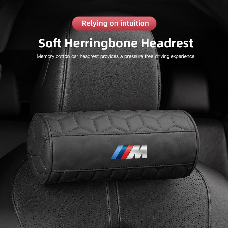 U-shaped Car Headrest Auto Seat Neck Pillow Waist Pillow Set Sticker For BMW G80 G06 G07 G42 G14 G15 G16 F82 F20 F21 F83 M2 M3 M UF0