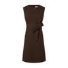 PORTS Women's Elegant Sleeveless A-line Midi Dress