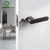 Modern Minimalist Zinc Magnetic Door Lock Bedroom Handle Keyless Door Lock Easy Installation Privacy Door Handle with Lock