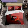 Stade Rennais FC Themed Bedding 3Pcs Duvet Cover Set Decorative Bed Linen For Teen Room Home Decoration