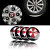4pcs/set 56.5mm 2.2'' Biohazard Resident Evil Umbrella Corporation Logo Automotive Car Badge Wheel Center Hub Cap Stickers Decals