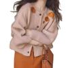 New Korean flower embroidered age-reducing sweater jacket design sense single-breasted knitted cardigan long-sleeved top women's clothing