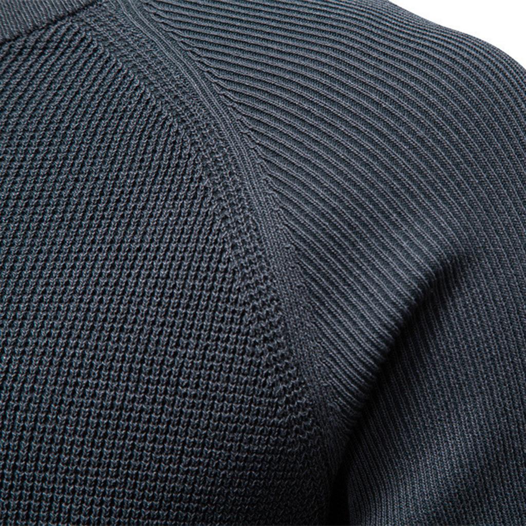 Men's Pullover Sweater Jumper Knit Crewneck Plain Neck Vintage