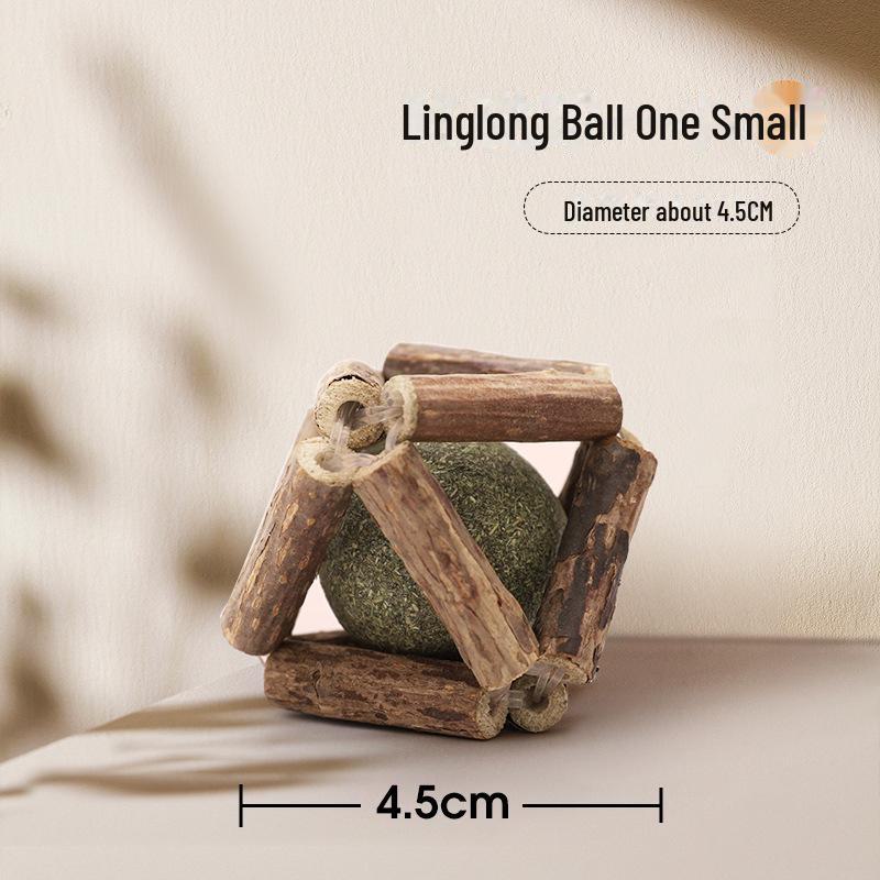 Catnip Ball & Teething Stick: Bite-Resistant, Self-Entertainment Toy for Kittens.