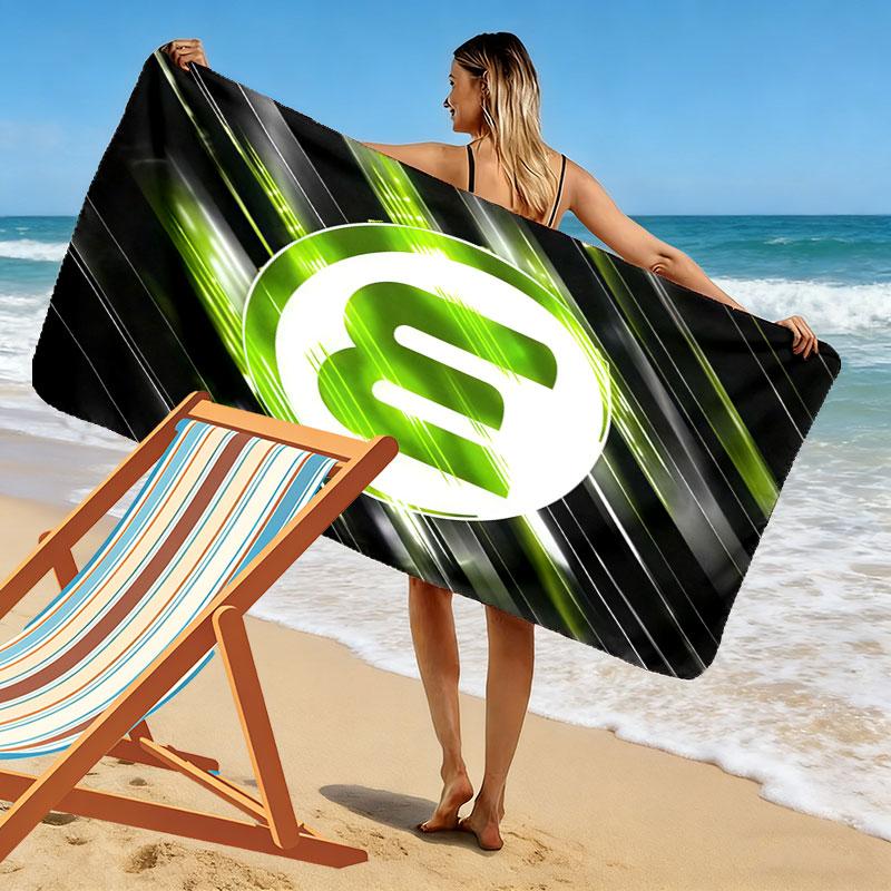 VfL Wolfsburg Print Beach Towel, Large Soft Quick Dry Towel for Beach Camping Swimming