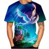 Brand New Fashionable Men's 3D Fire Phoenix High-grade Printed Casual Short-sleeve Outdoor Sports Quick-dry Breathable Comfortable T-shirt